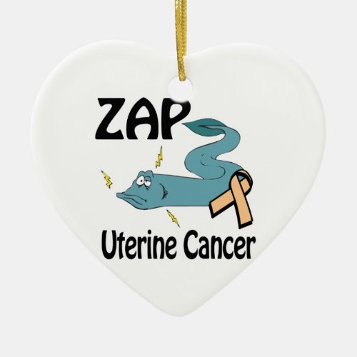 ZAP Uterine Cancer Ceramic Ornament