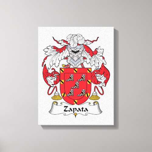 Zapata Family Crest Canvas Print