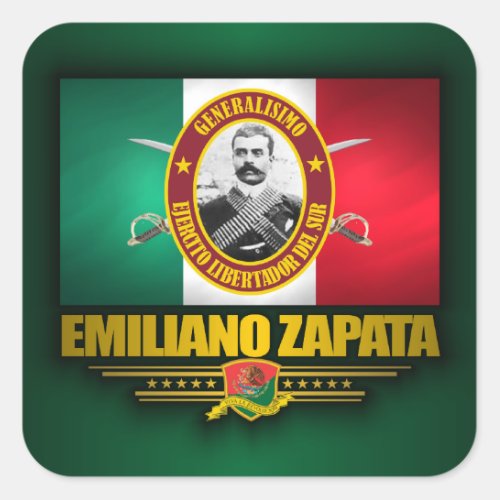 Zapata Square Sticker