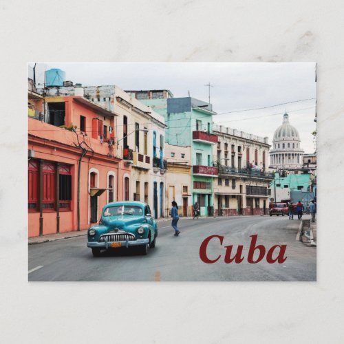 Zapata Street Cuba Postcard