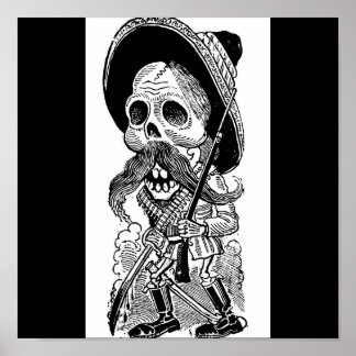 Zapatista  Calavera. c. early 1900's. Mexico. Poster