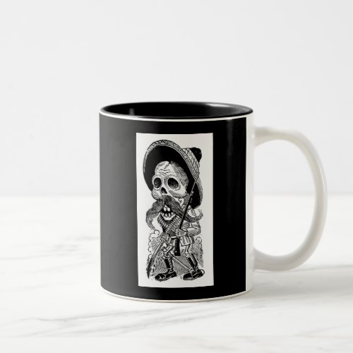 Zapatista  Calavera c early 1900s Mexico Two_Tone Coffee Mug