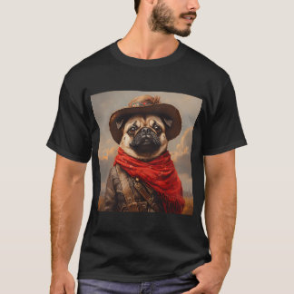 Zapatista Pug - Cute Mexican Revolutionary Pug - S T-Shirt