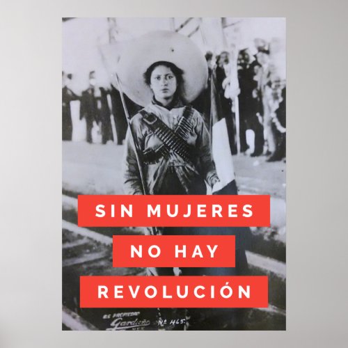 Zapatista Revolutionary Woman Historical Poster
