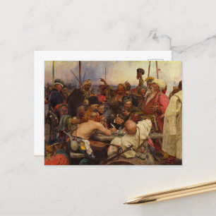Zaporozhian Cossacks Writing to the Sultan Postcard
