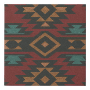 Zapotec Folk Art Weaving Faux Canvas Wall Art