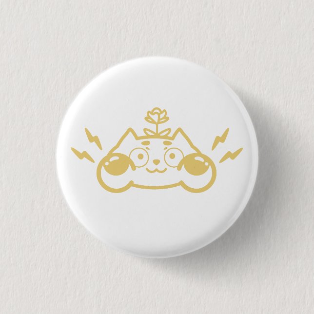 Zappy Chip the Cute Chipmunk Button (Front)