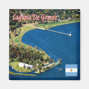 zAR030 LAGUNA DE GOMES, Argentina, America, Fridge Magnet