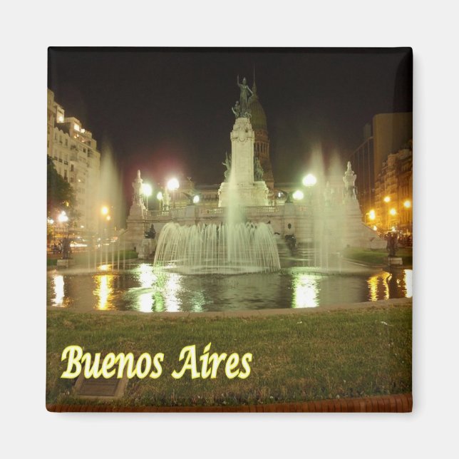 zAR038 BUENOS AIRES, Argentina, America, Fridge Magnet (Front)