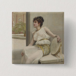 Zara, A Dancing Girl by Frank Markham Skipworth Pinback Button