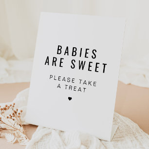 ZARA Modern Minimalist Baby Shower Favor Sign