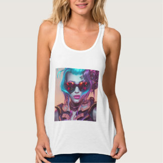 Zara: The Cyberpunk Smuggler Tank Top