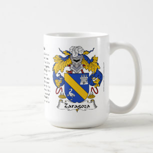 Zaragoza Family Coat of Arms Coffee Mug