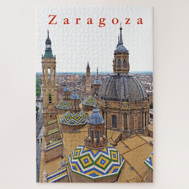 Zaragoza. The Cathedral of Our Lady of the Pillar. Jigsaw Puzzle (Vertical)