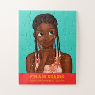 Zara's Wash Day- Fulani Braids Puzzle 11X14 30pc
