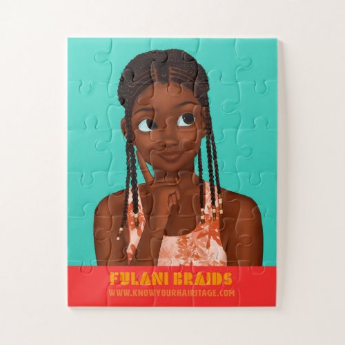 Zaras Wash Day_ Fulani Braids Puzzle 11X14 30pc