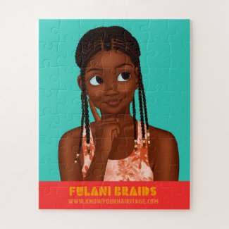 Zara's Wash Day-Fulani Braids Puzzle 16X20 56pc