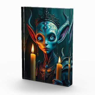 Zarathos Flame-Ritualist Dark Fantasy Art Acrylic Award