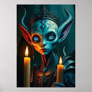 Zarathos the Flame-Ritualist - Dark Fantasy Poster