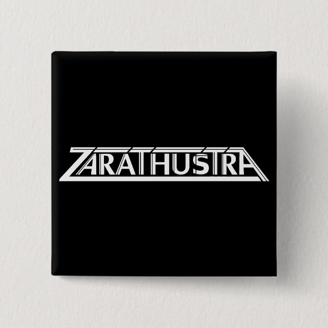 Zarathustra Logo Small Square Button (Front)