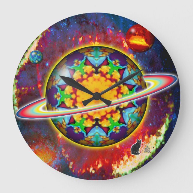 Zargon Orbz Kaleid Large Clock (Front)