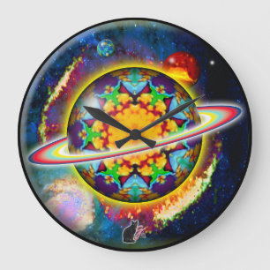 Zargon Orbz Kaleid Large Clock