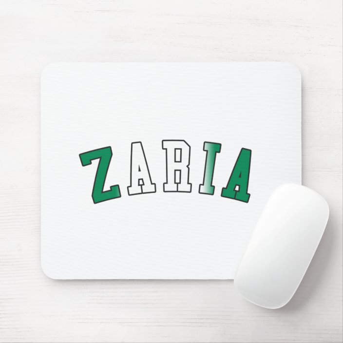 Zaria in Nigeria National Flag Colors Mouse Pad