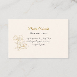 Zart Rosa & Creme Business Card