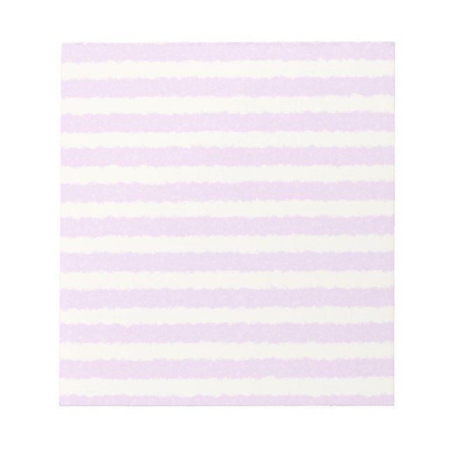 Zarte Pastell Lila Aquarell Strip Scrapbook Notepad (Front)