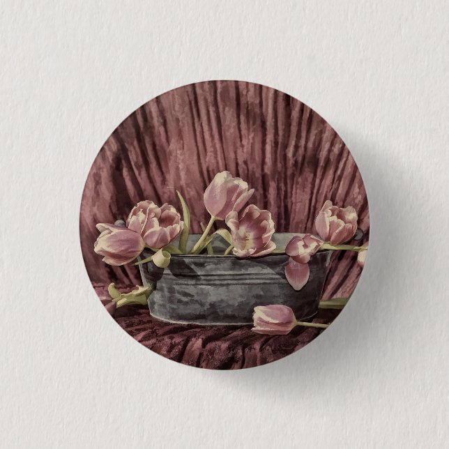 Zarte Tulpen Button (Front)