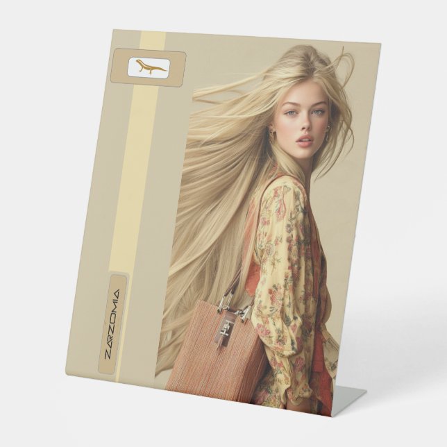 ZARZOMIA PEDESTAL SIGN (Front)