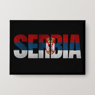 Zastava Srbije / Serbian Flag Button