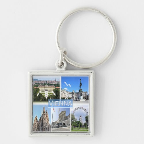 zAT005 VIENNA Austria Europe Keychain