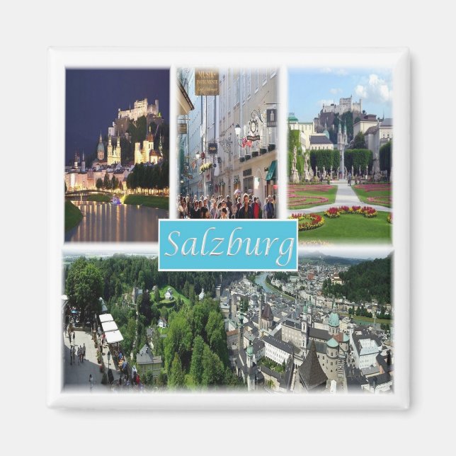 zAT008 SALZBURG Austria, Fridge Magnet (Front)