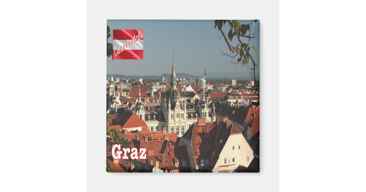 zAT015 GRAZ Austria, Fridge Magnet | Zazzle
