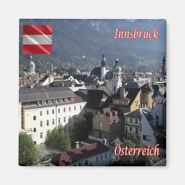 zAT018 INNSBRUCK Austria, Fridge Magnet (Front)