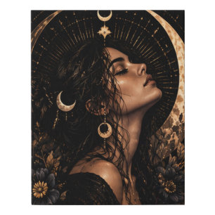 Zatarah's Moon A Faux Canvas Print