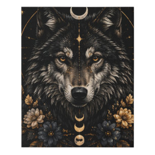 Zatarah's Wolf A Faux Canvas Print