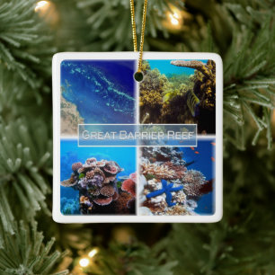 zAU011 THE GREAT BARRIER REEF, Australia, Ceramic Ornament