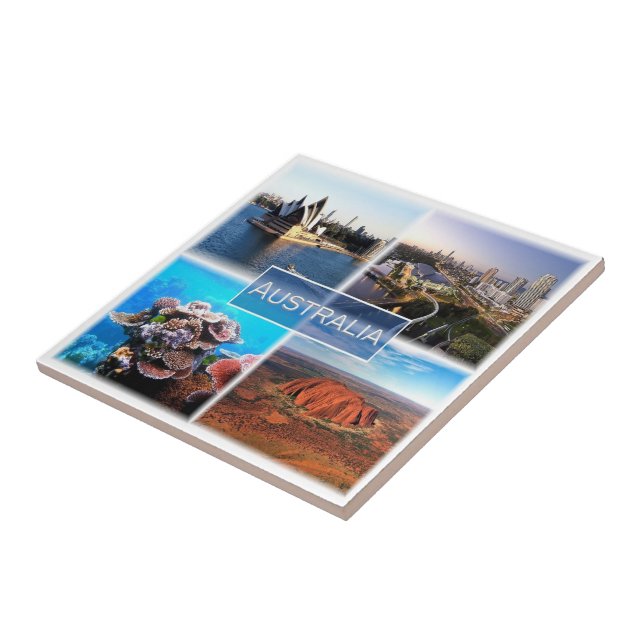 zAU015 AUSTRALIA, Mosaic, Oceania, Ceramic Tile (Side)