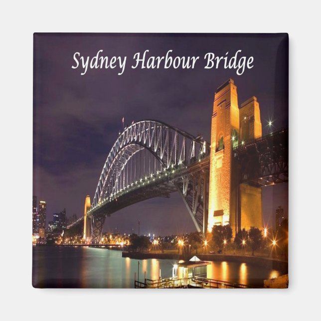 zAU034 SYDNEY, HARBOUR BRIDGE, Australia, Fridge Magnet (Front)