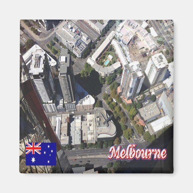 zAU040 MELBOURNE, Australia, Oceania, Fridge Magnet (Front)