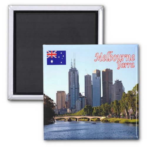 zAU041 MELBOURNE RIVER YARRA Australia Fridge Magnet