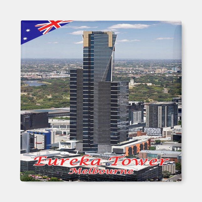 zAU055 MELBOURNE, EUREKA TOWER, Australia, Fridge Magnet (Front)