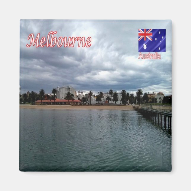 zAU070 MELBOURNE, Australia, Oceania Fridge Magnet (Front)