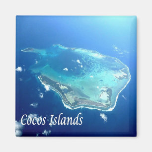zAU101 COCOS ISLAND, Australia, Oceania, Fridge Magnet