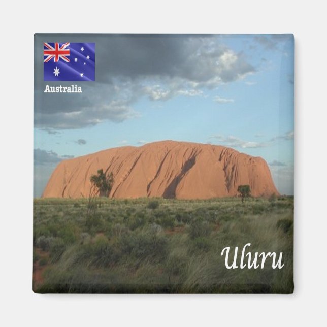 zAU109 ULURU, Ayers Rock, Australia, Fridge Magnet (Front)