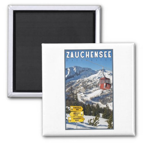 Zauchensee Ski Resort Magnet