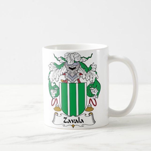 Zavala Family Crest Coffee Mug (Right)