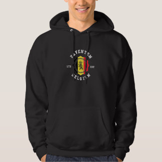 ZAVENTEM Belgium Flag Badge Vintage Hoodie
